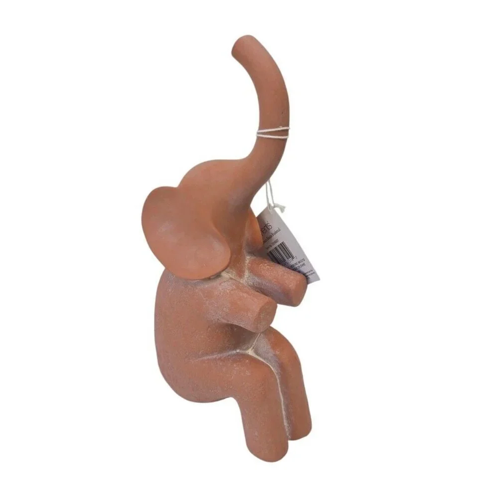 New Tan Navajo Sitting Elephants Bookend Office home Room Decor